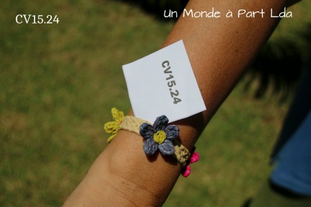CV15.24 BRACELET RAPHIA 3 FLEURS